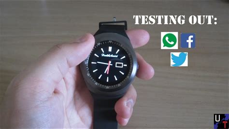 Trying A SIM On The Y1 Smartwatch Testing Whatsapp, 